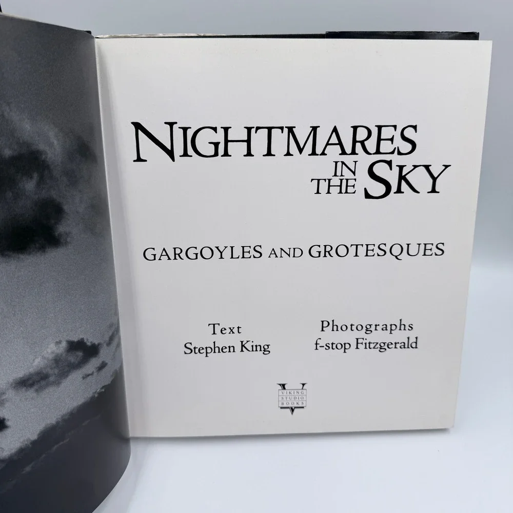 Nightmares in the Sky Stephen King f-stop Fitzgerald 1988 1st Ed Gargoyles Book